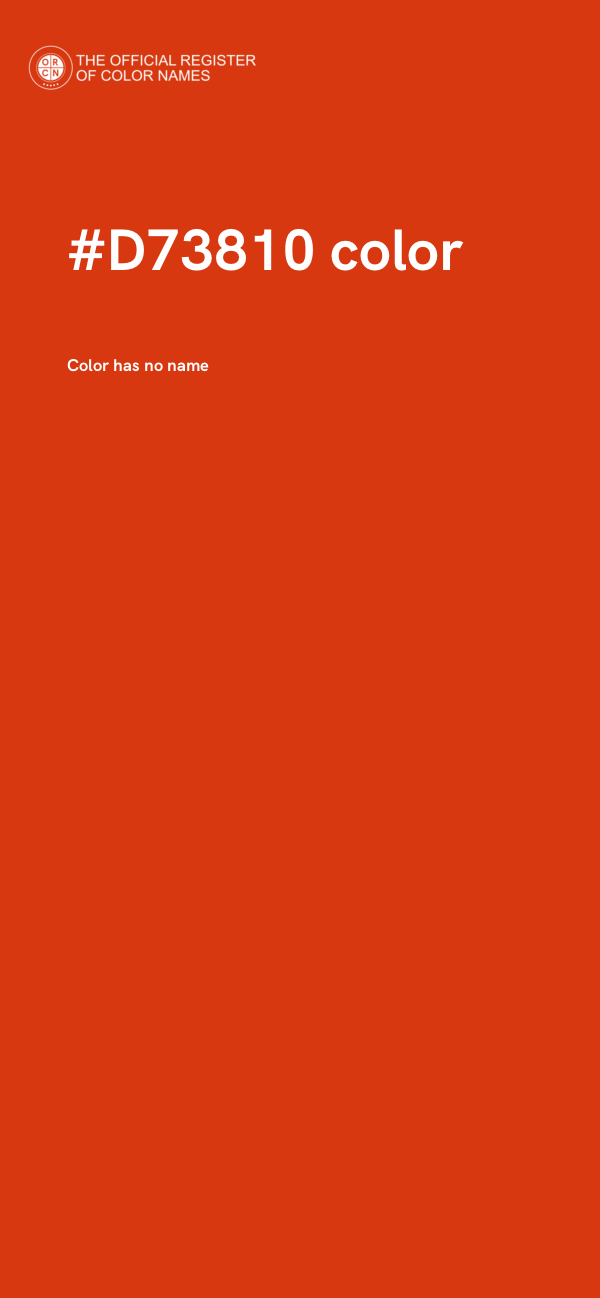 #D73810 color image