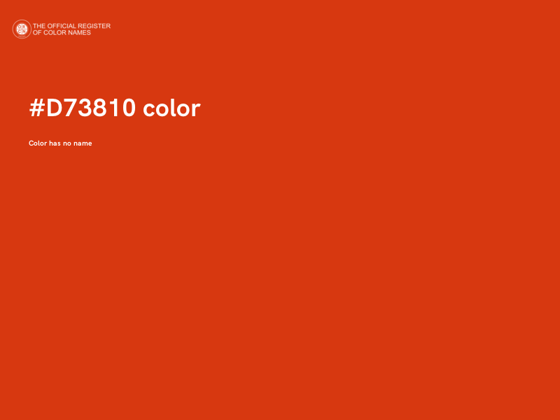 #D73810 color image