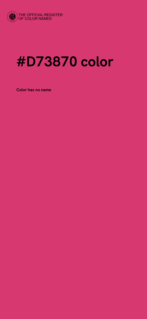 #D73870 color image