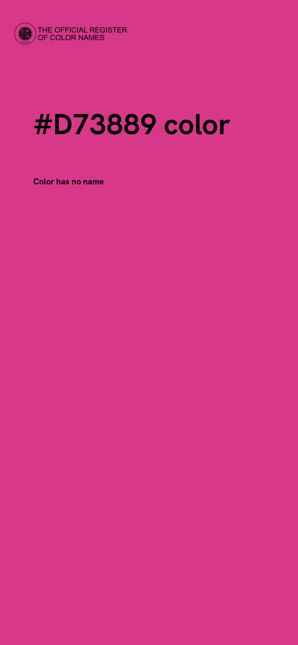 #D73889 color image