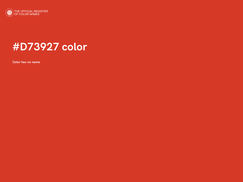#D73927 color image