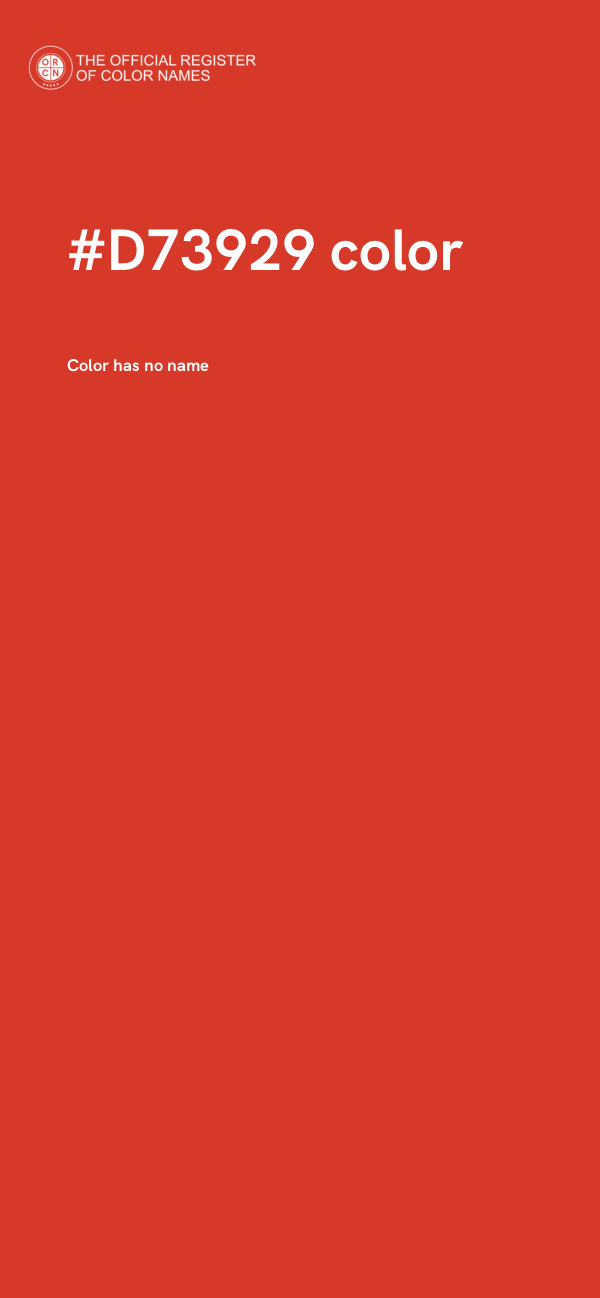#D73929 color image
