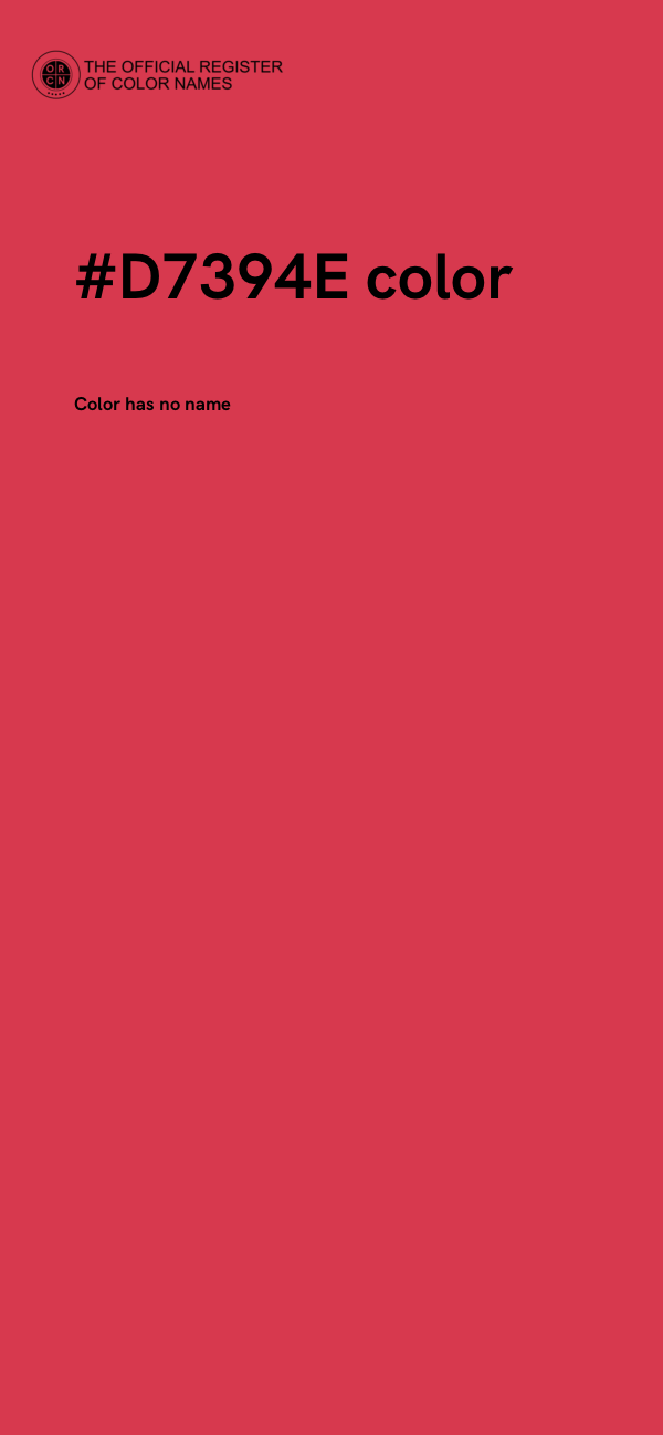 #D7394E color image