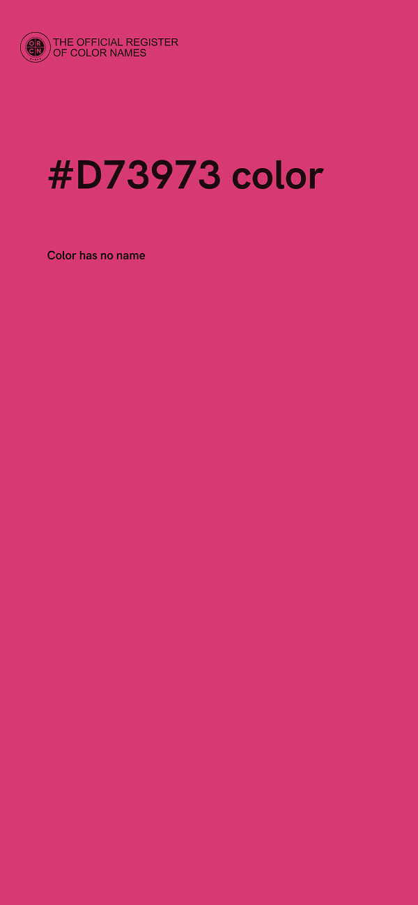 #D73973 color image
