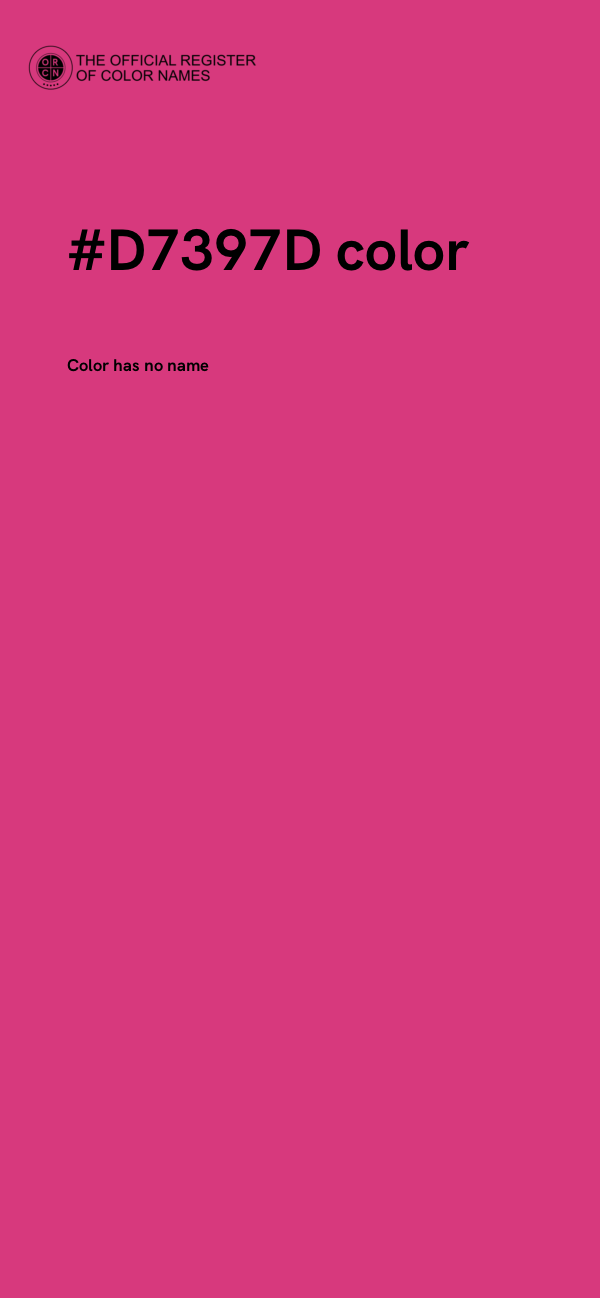 #D7397D color image