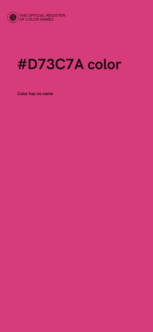 #D73C7A color image