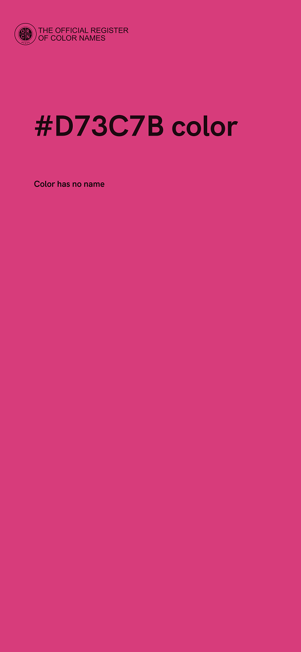 #D73C7B color image