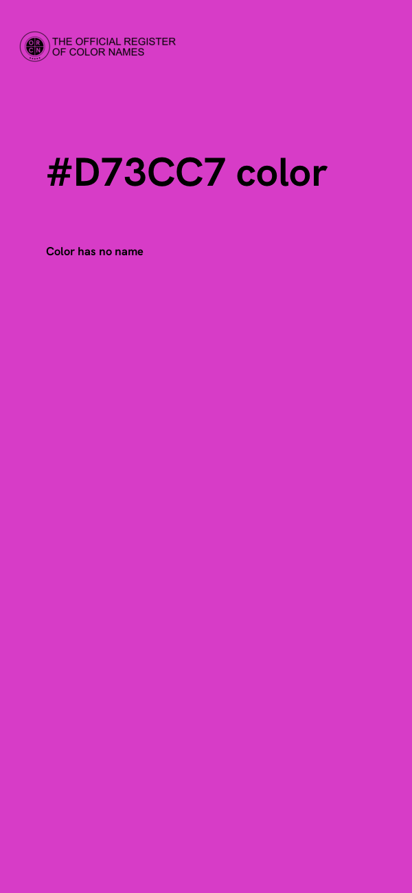 #D73CC7 color image