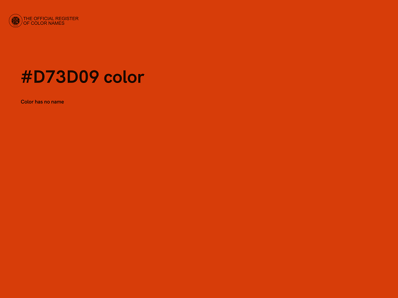 #D73D09 color image