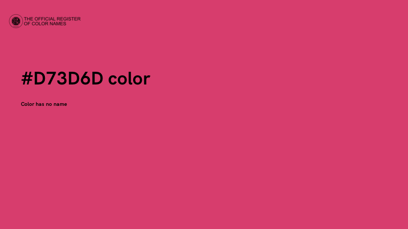 #D73D6D color image
