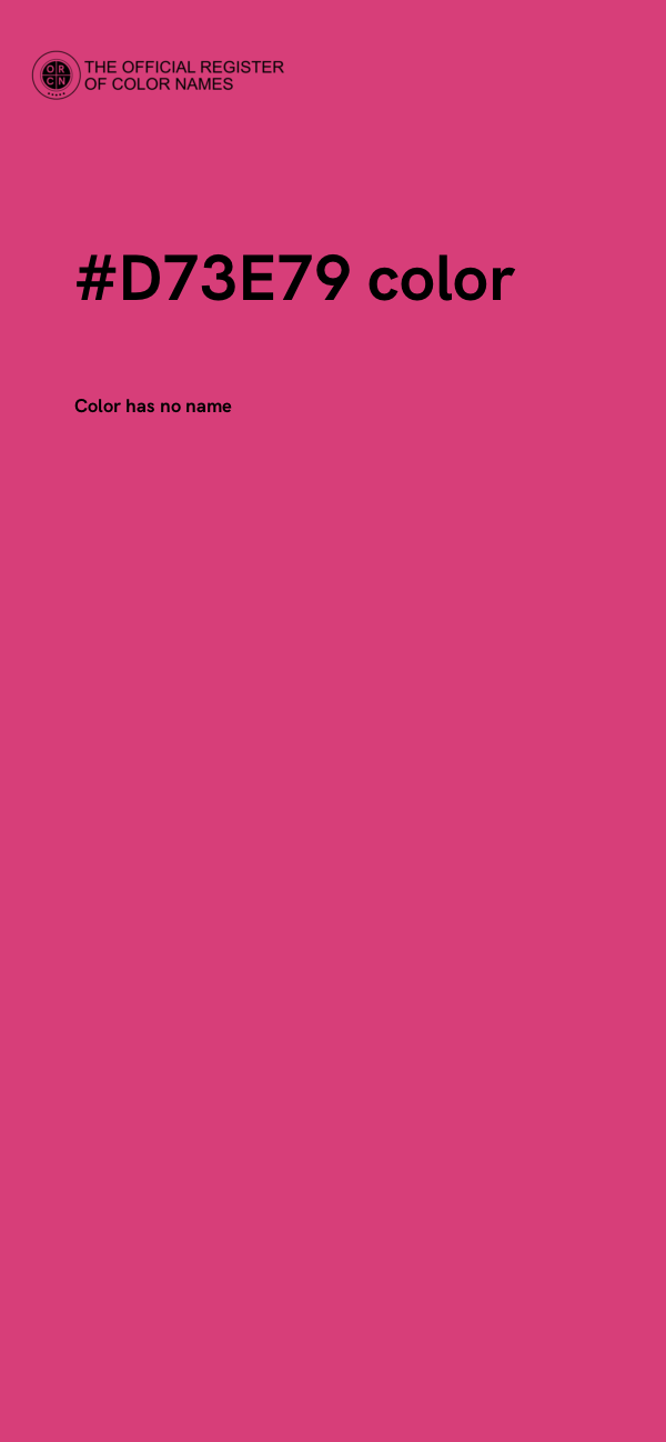 #D73E79 color image