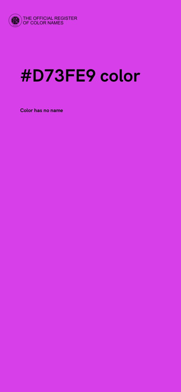 #D73FE9 color image