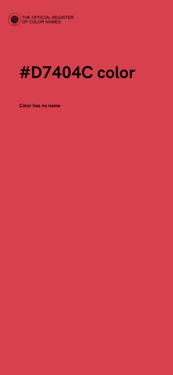 #D7404C color image