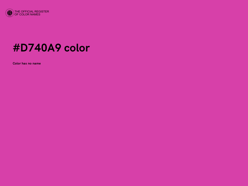 #D740A9 color image