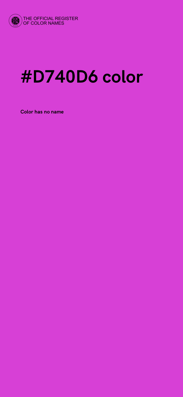 #D740D6 color image