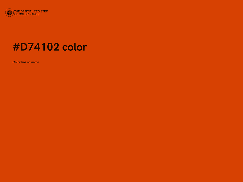 #D74102 color image