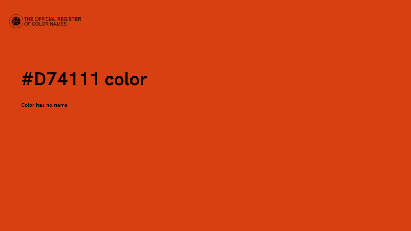#D74111 color image