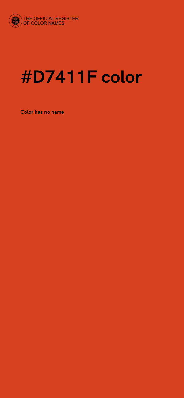 #D7411F color image