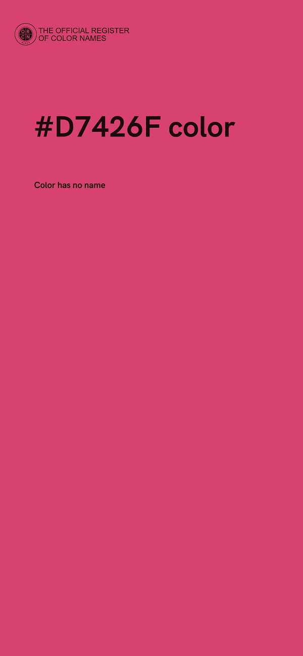 #D7426F color image