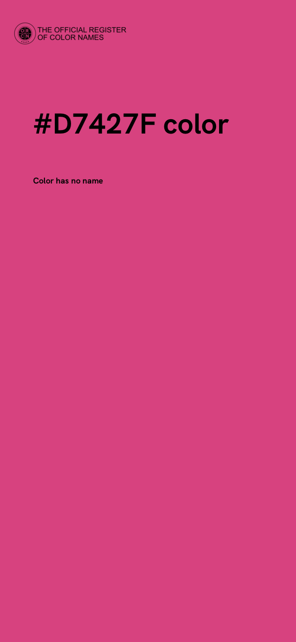 #D7427F color image