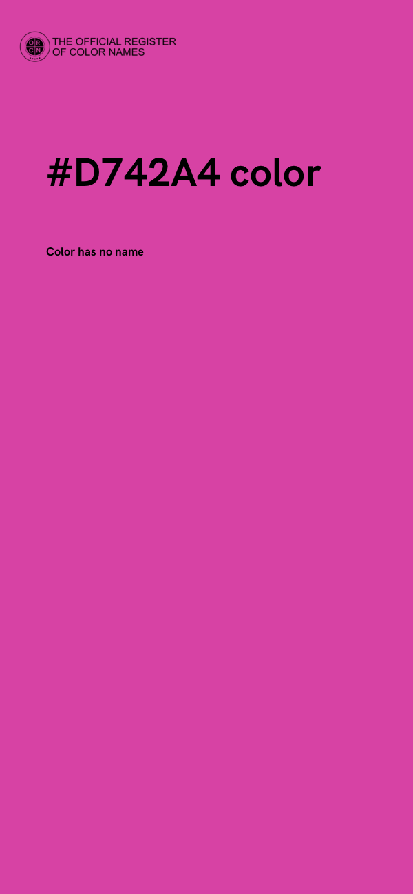 #D742A4 color image