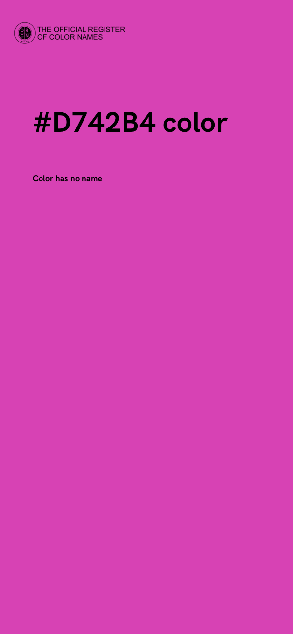 #D742B4 color image