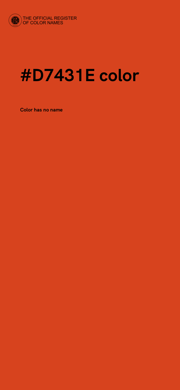 #D7431E color image