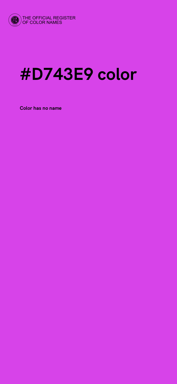 #D743E9 color image