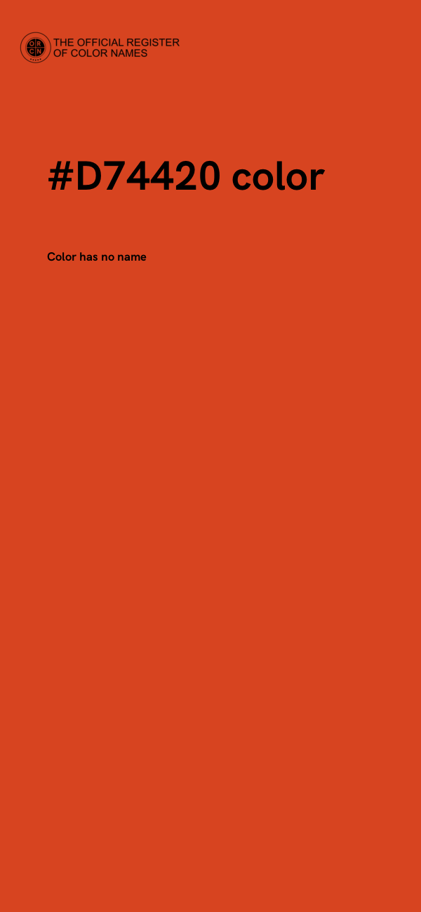 #D74420 color image