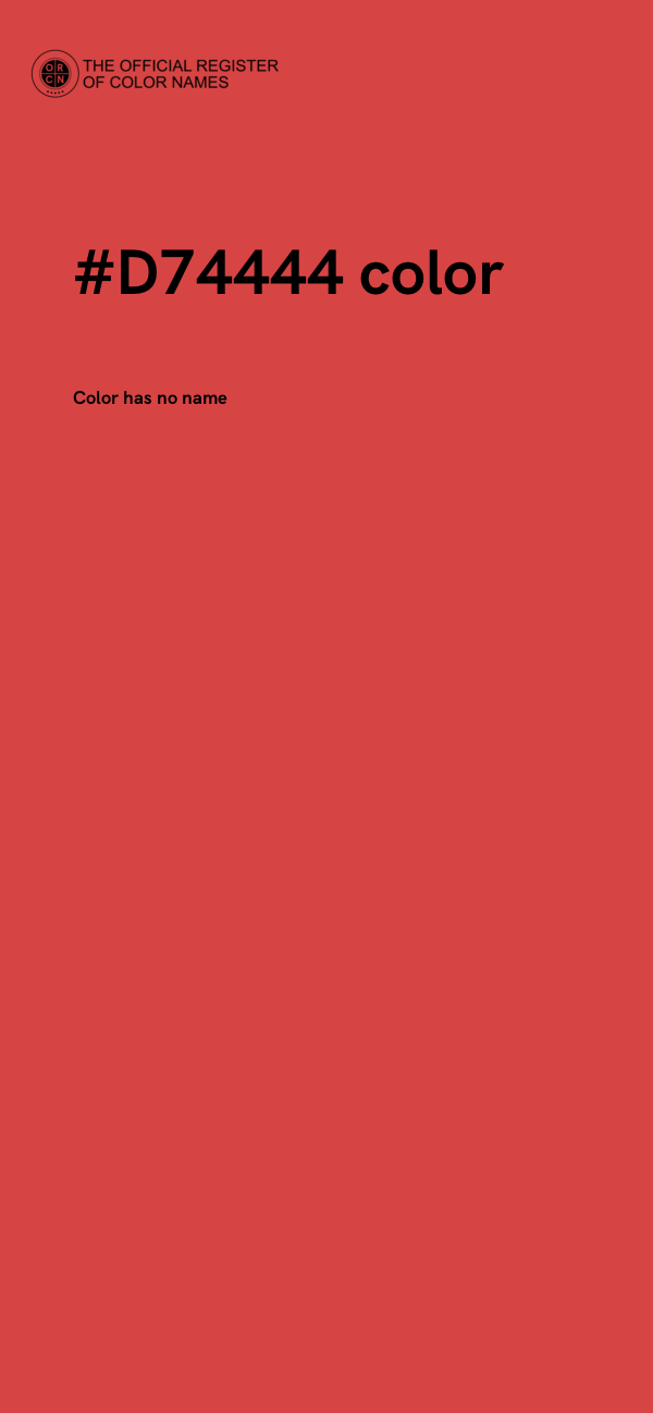 #D74444 color image