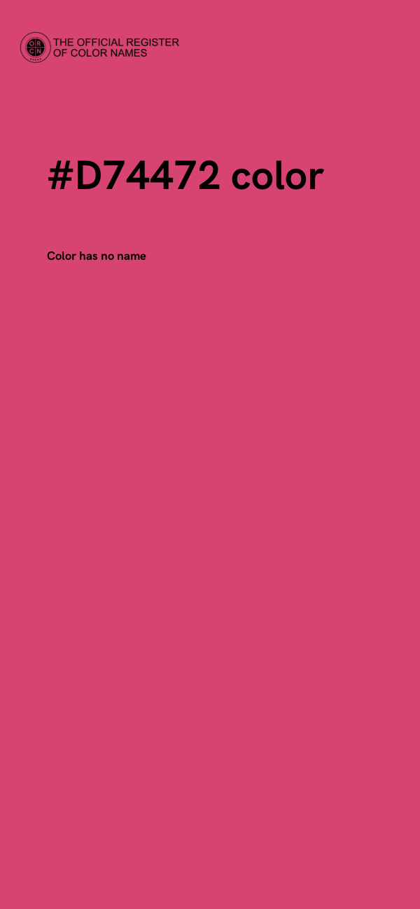 #D74472 color image