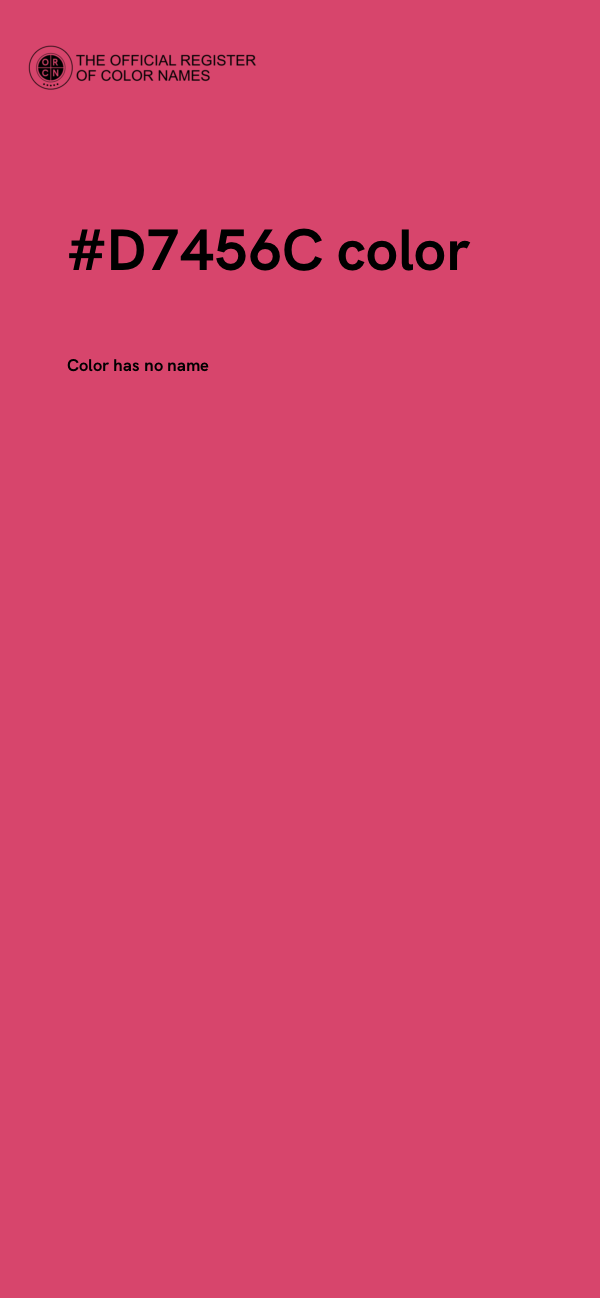 #D7456C color image