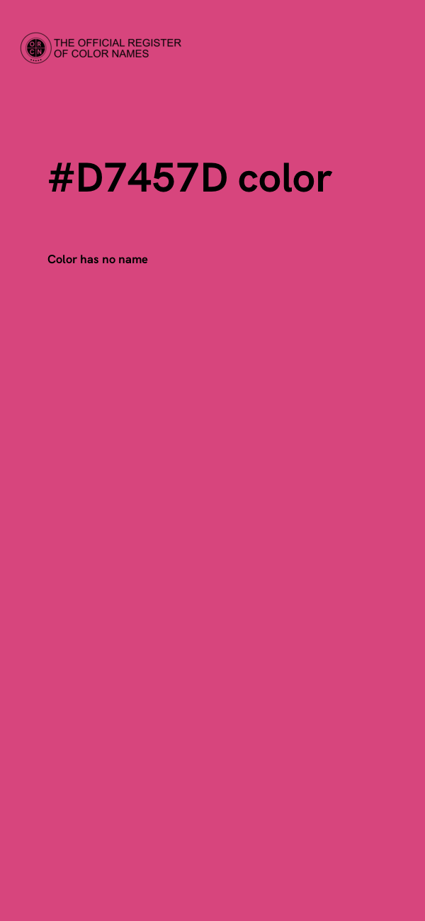 #D7457D color image