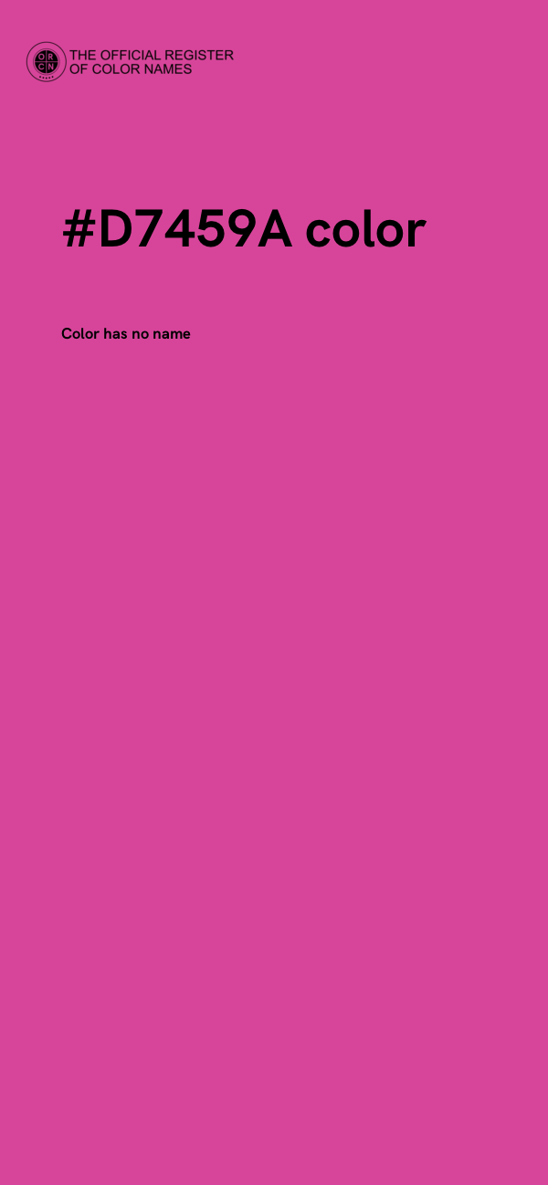 #D7459A color image