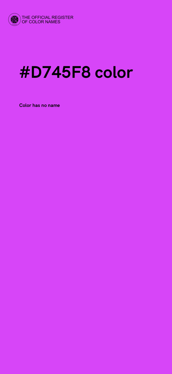 #D745F8 color image