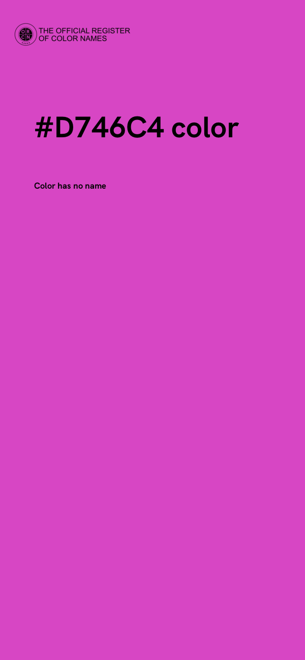 #D746C4 color image