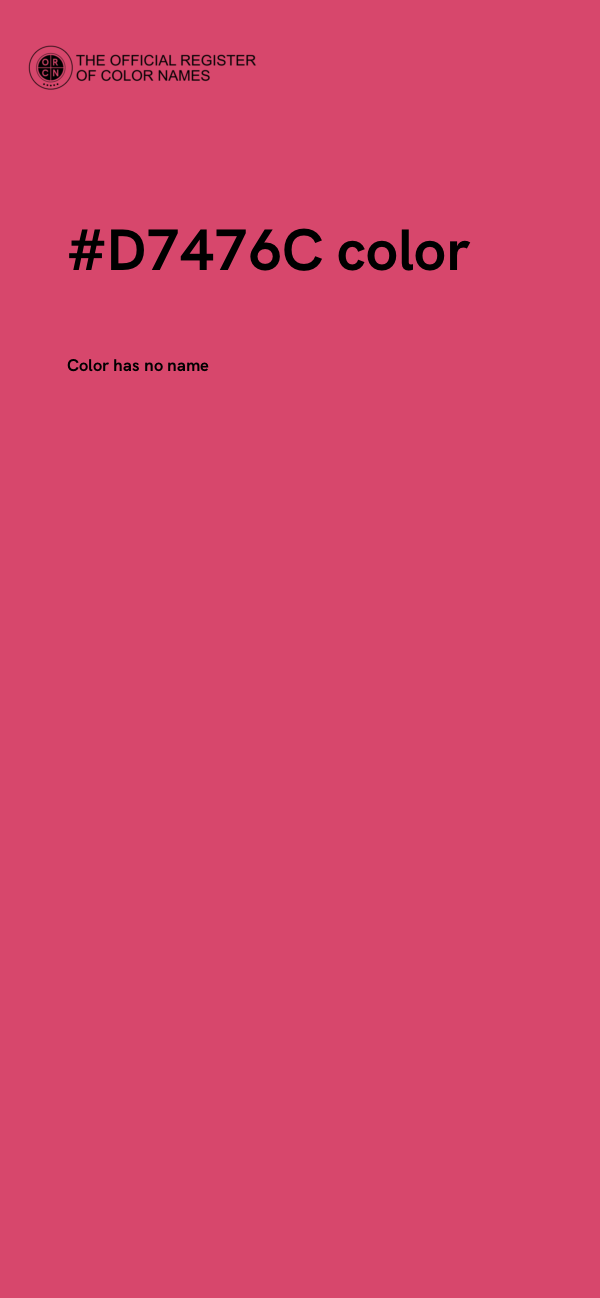 #D7476C color image