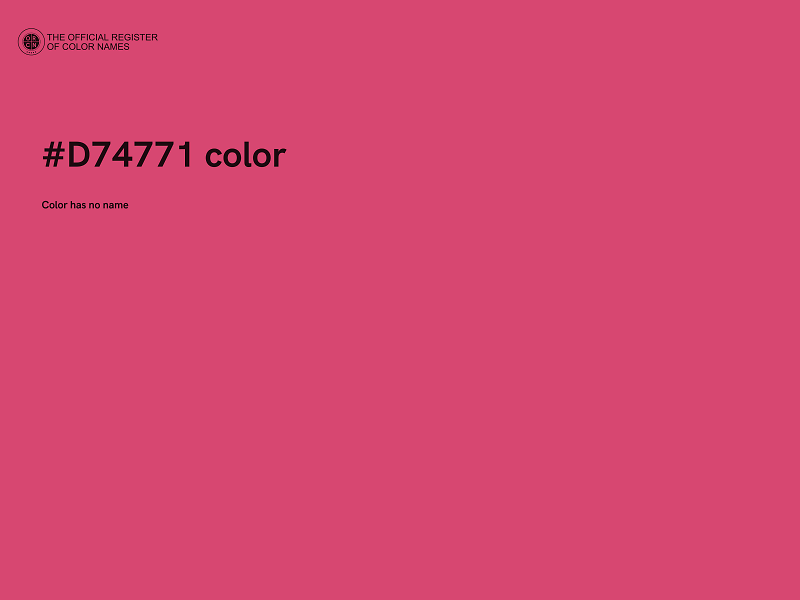 #D74771 color image