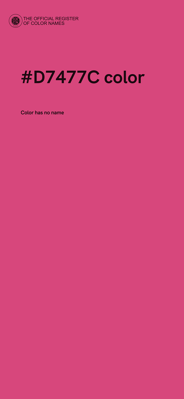 #D7477C color image
