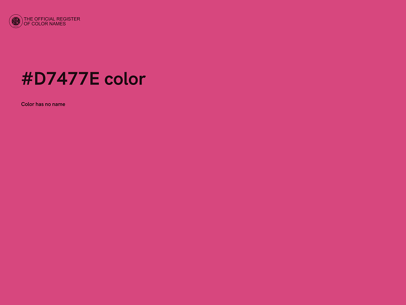 #D7477E color image