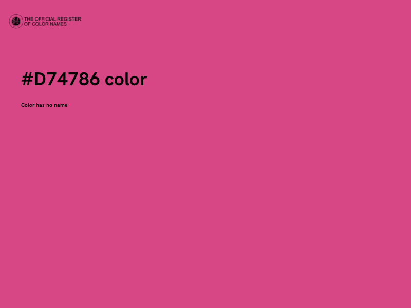 #D74786 color image
