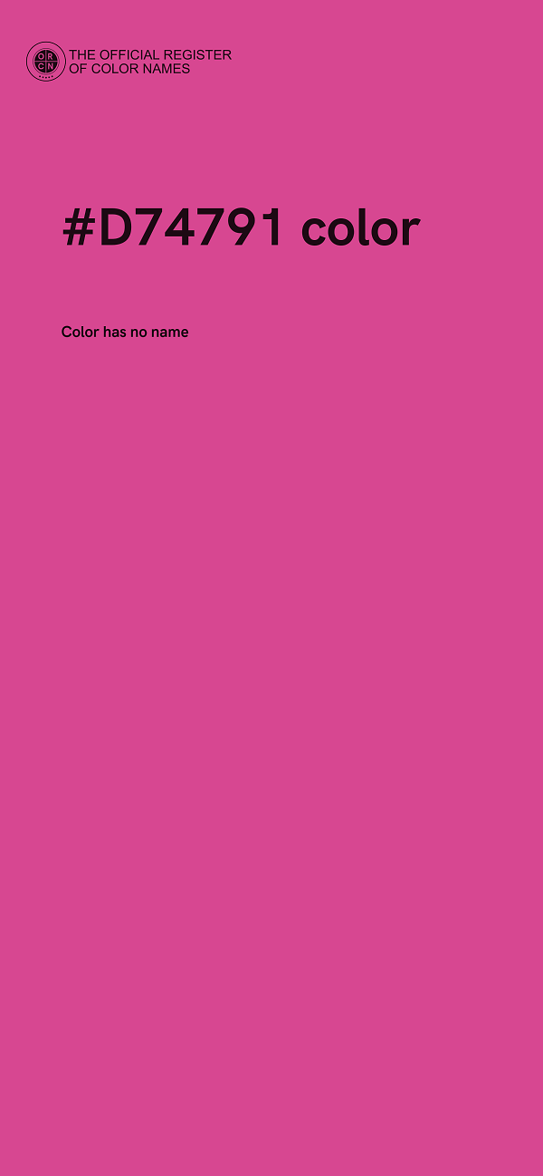 #D74791 color image