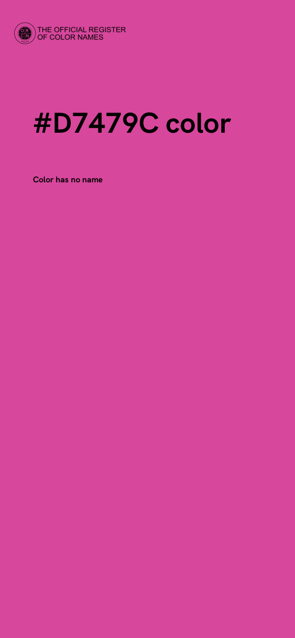 #D7479C color image