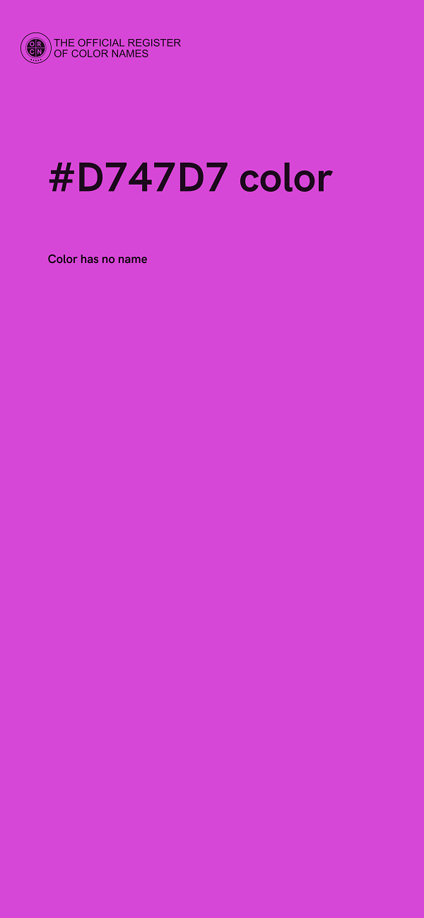 #D747D7 color image
