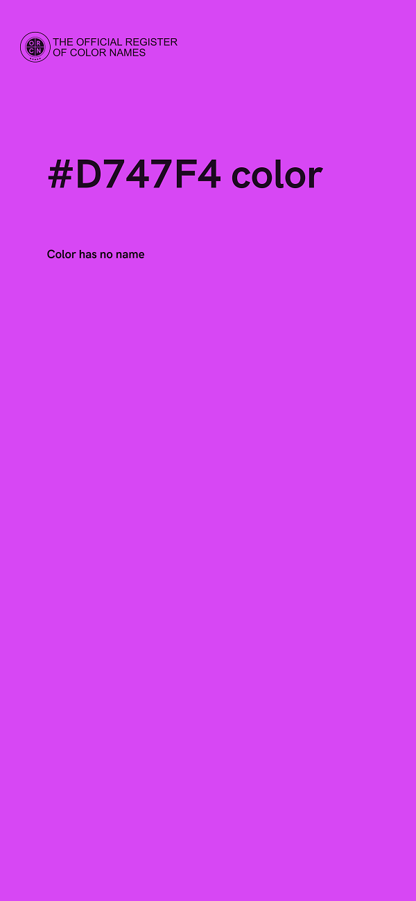 #D747F4 color image