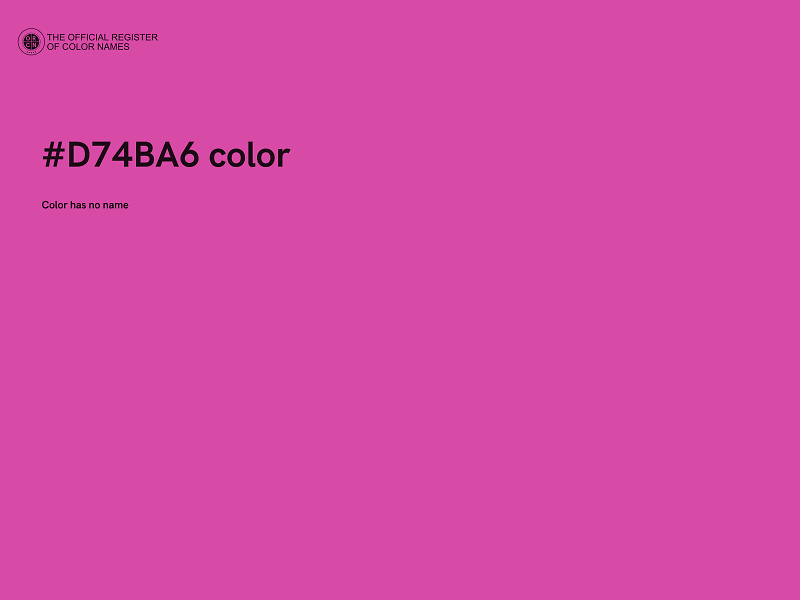 #D74BA6 color image