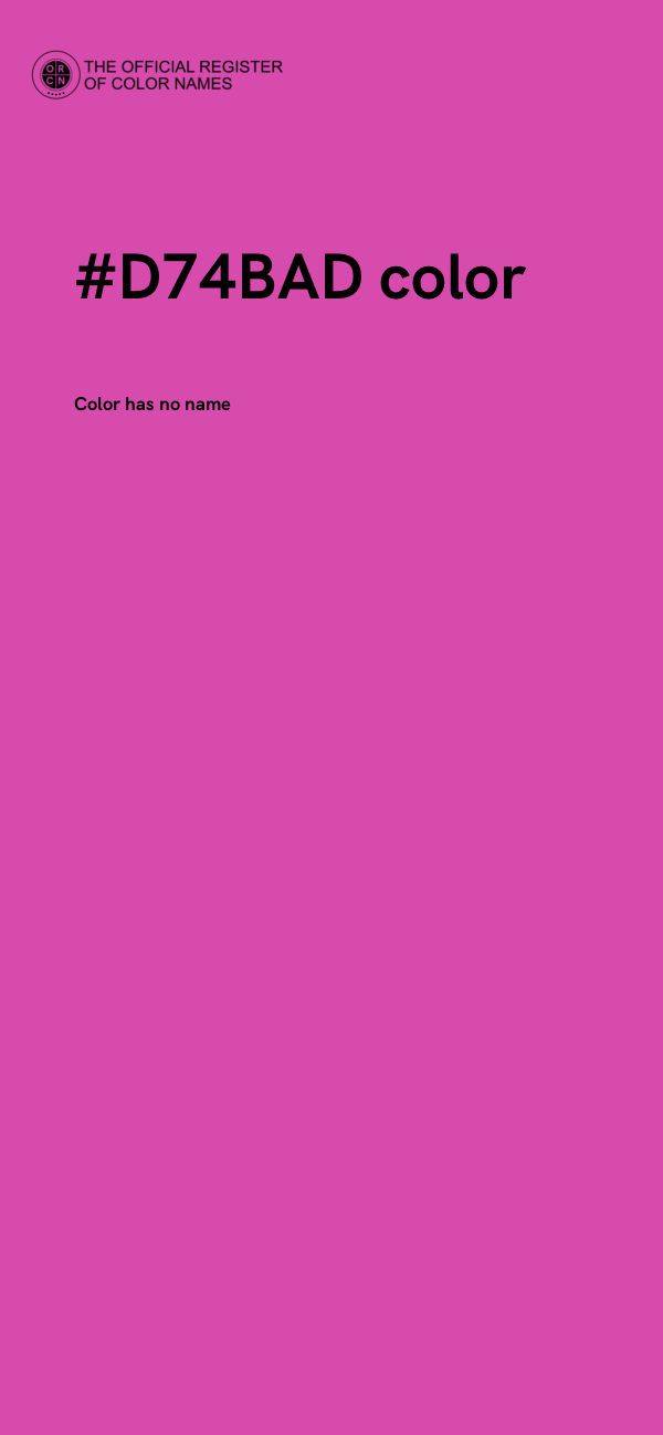 #D74BAD color image