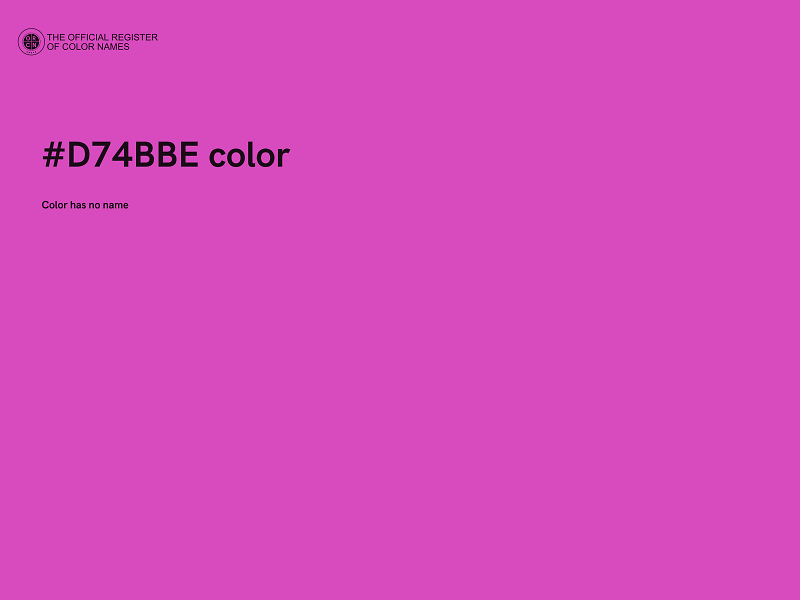 #D74BBE color image