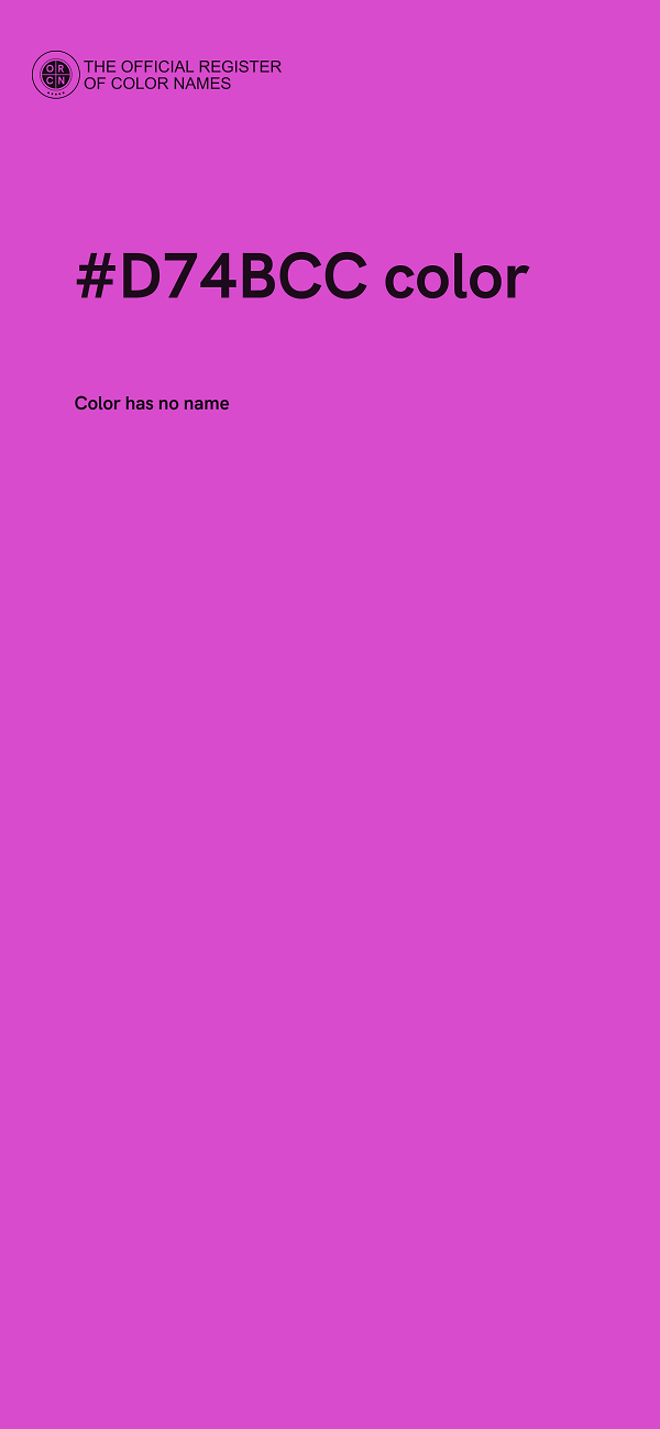 #D74BCC color image