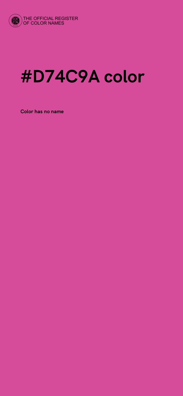 #D74C9A color image